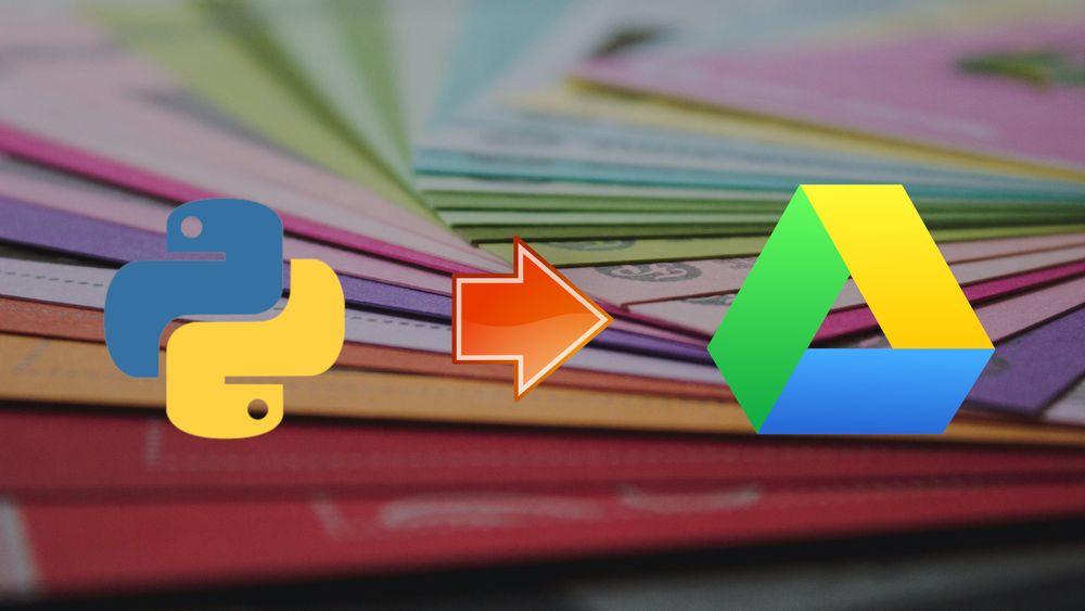 Upload Folder To Google Drive Python